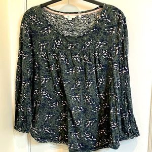 Olive green Boden cotton knit top